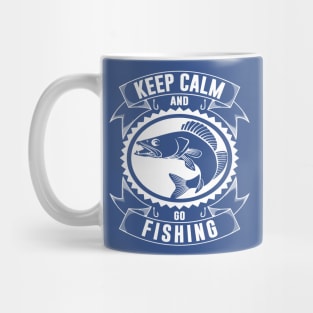 keep calm go fishing 3 Mug